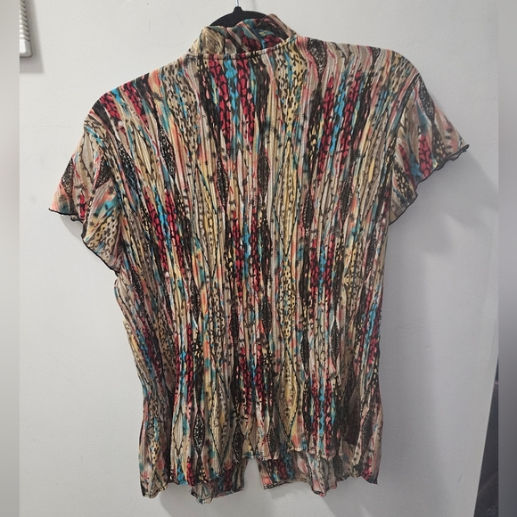 Lifestyle attitude by Larry Levine multicolored top sz. L - Picture 11 of 11